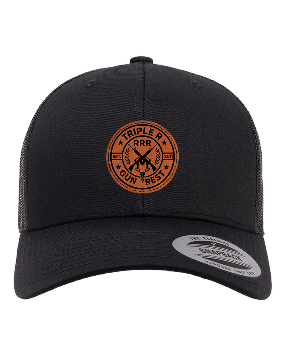 TRIPLE R LOGO LEATHER PATCH HAT SNAPBACK